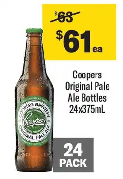 Coles Coopers Original Pale Ale Bottles offer