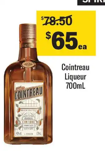 Coles Cointreau Liqueur offer
