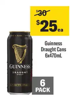 Coles Guinness Draught Cans offer