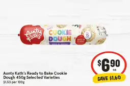 IGA Aunty kath's ready to bake cookie dough offer