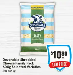 IGA Devondale shredded cheese family pack offer