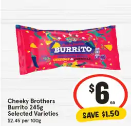 IGA Cheeky brothers burrito offer
