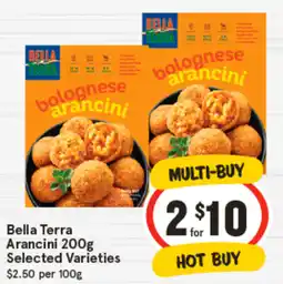 IGA Bella terra arancini offer