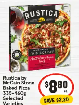 IGA Rustica by mccain stone baked pizza offer