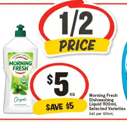 IGA Morning fresh dishwashing liquid offer
