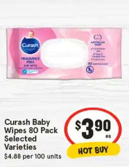IGA Curash baby wipes offer