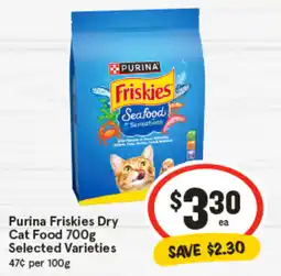 IGA Purina friskies dry cat food offer