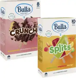Coles Bulla Frozen Dessert Sticks 8 Pack-14 Pack 472mL-750mL offer