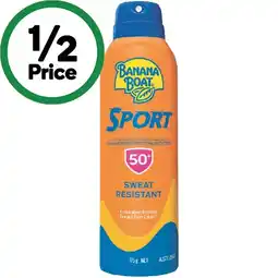Woolworths Banana Boat Sport Sun Spray SPF 50+ 175g offer