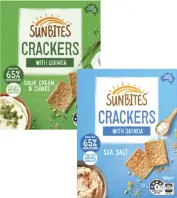 Coles Sunbites Snack Crackers 105g-110g offer