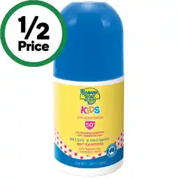 Woolworths Banana Boat SPF 50+ Kids Roll On Sunscreen 75ml offer