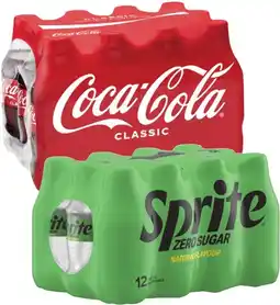 Coles Coca Cola, Fanta or Sprite Soft Drink 12x300mL offer