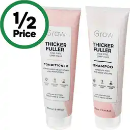 Woolworths Grow Shampoo or Conditioner 250ml offer