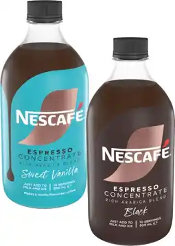 Coles Nescafé Espresso Coffee Concentrate 500mL offer