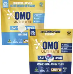 Coles Omo Ultimate Laundry Capsules 28 Pack offer