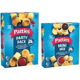 Woolworths Patties Party Pack 1.25 kg or Mini Combo Pack 1 kg – From the Freezer offer