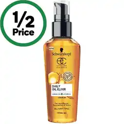 Woolworths Schwarzkopf Extra Care Daily Oil Elixir 100ml offer