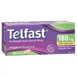 Woolworths Telfast 180mg Tablets Pk 10 offer
