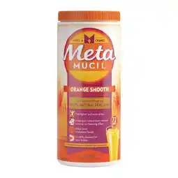 Woolworths Metamucil Orange Smooth Fibre Powder 72 Doses 425g offer