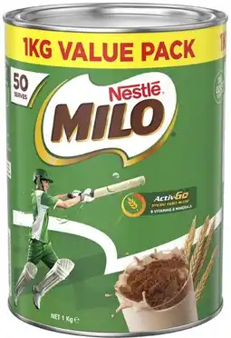 Coles Nestlé Milo 1kg offer