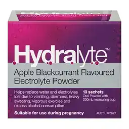 Woolworths Hydralyte Powder Sachets Pk 10 offer