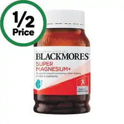 Woolworths Blackmores Super Magnesium+ Tablets Pk 180 offer
