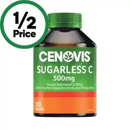 Woolworths Cenovis Sugarless C Chewable Tablets Pk 320 offer
