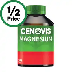 Woolworths Cenovis Magnesium Tablets Pk 200 offer