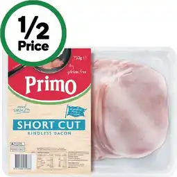 Woolworths Primo short cut bacon from the fridge offer