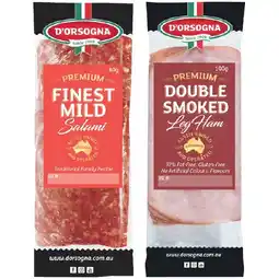 Woolworths D’Orsogna Deli Fresh 80-100g – From the Fridge offer