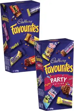 Coles Cadbury Favourites 470g offer