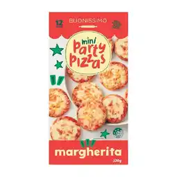 Woolworths Buonissimo Mini Party Pizzas 320-340g Pk 12 offer