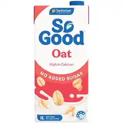 Woolworths So Good Oat Milk 1 Litre offer