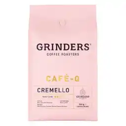 Woolworths Grinders Cafe-Q Coffee Beans 500g offer