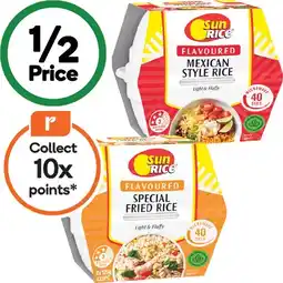 Woolworths SunRice Flavoured Microwave Rice Cups 2 x 125g offer