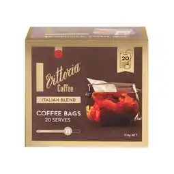 Woolworths Vittoria Coffee Bags Pk 20 offer