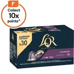 Woolworths L’Or Coffee Capsules Pk 30 offer