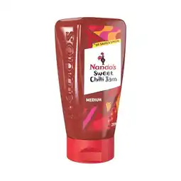 Woolworths Nando’s Sweet Chilli Jam 285g or Peri BBQ Sauce 275g offer