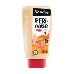 Woolworths Nando’s Perinaise Mayonnaise Sauce 465g offer