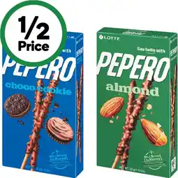 Woolworths Lotte Pepero Sticks 32-47g offer
