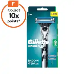 Woolworths Gillette Mach3 Razor with 2 Cartridges offer