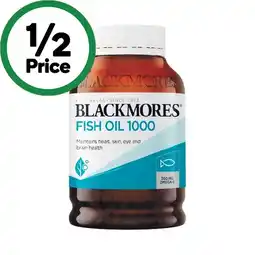 Woolworths Blackmores Fish Oil 1000mg Capsules Pk 400 offer