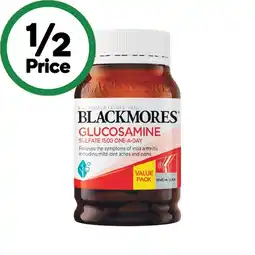 Woolworths Blackmores Glucosamine Sulfate 1500mg Tablets Pk 150 offer