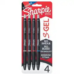 Woolworths Sharpie Gel Retractable 0.7mm Gel Pen Pk 4 offer