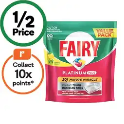Woolworths Fairy Platinum Plus Dishwasher Tablets Pk 88 offer