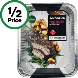 Woolworths Armada BBQ Trays Medium Pk 3 offer
