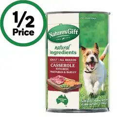 Woolworths Nature’s Gift Wet Dog Food 700g offer