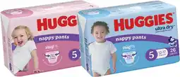 Coles Huggies Ultra Dry Jumbo Nappy Pants 48 Pack-62 Pack offer