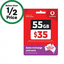 Woolworths Vodafone $35 Starter Pack§ offer