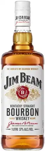 Coles Jim Beam White Bourbon 1 Litre offer